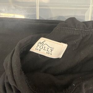 Oh Polly Elegant Black wide leg pants